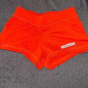 Orange hooters girl shorts xxxs